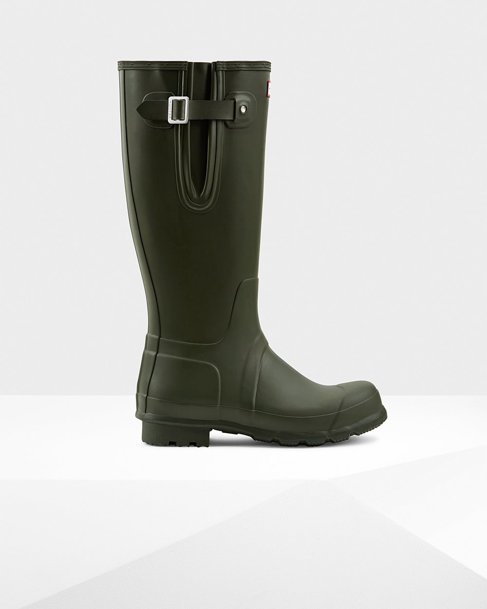 Mens Hunter Original Side Adjustable - Tall Rain Boots Dark Olive - 4802-TWDAN